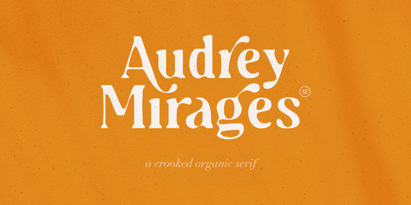 Beispiel einer Audrey Mirages-Schriftart #1